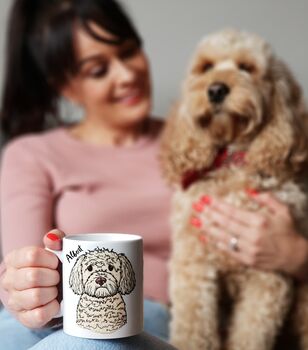 Personalised Dog Illustration Dog Lover Pet Lover Mug, 2 of 12