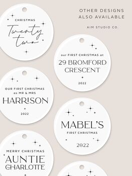 Personalised 'First Christmas As My' Grandparent Bauble, 8 of 9