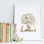 Personalised Woodland Pear Tree Baby Picture, thumbnail 1 of 9