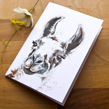 Inky Llama 100% Recycled Notebook With Blank Pages, 2 of 7