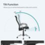 Ergonomic Swivel Desk Chair With Tilt And Height Adjust, thumbnail 4 of 11