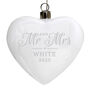 Personalised Mr And Mrs LED Hanging Heart, thumbnail 2 of 2