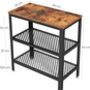 Brown Console Table With Two Mesh Shelves, thumbnail 5 of 5