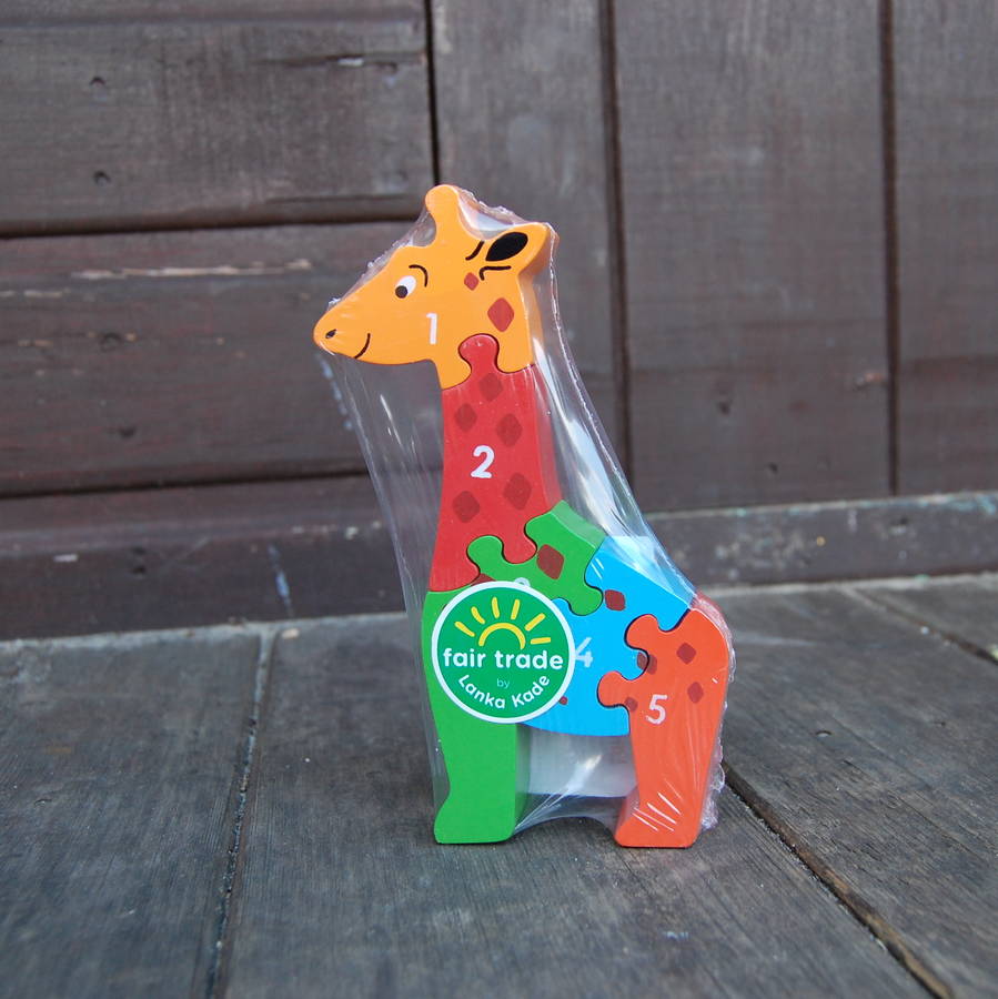 giraffe alphabet and number puzzle