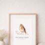 Personalised Robin Family Print, Family Wall Art, thumbnail 1 of 4