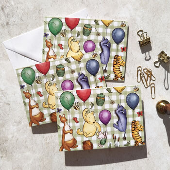 Winnie And Friends On A Log Stationery Bundle, A5 Notepad And Six Cards And Envelopes, 8 of 8