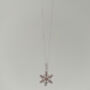 Sterling Silver Snowflake Necklace – Winter Jewellery Gift, thumbnail 6 of 6