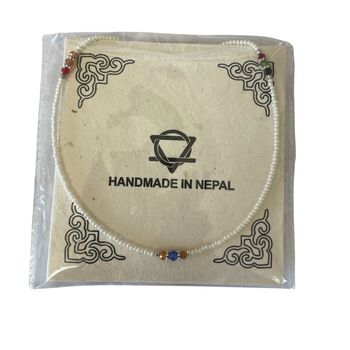 Nepalese Micro Bead Pearl Necklace, 3 of 3