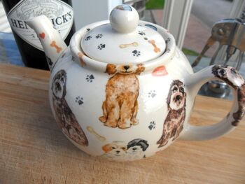 Two Cup Teapot In Cockerpoo Design, 7 of 12