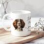 Personalised Welsh Springer Spaniel Dog Hearts Pet Gift Mug, thumbnail 1 of 2