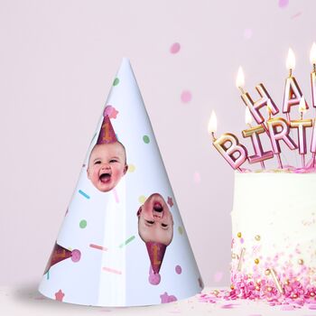 Personalised Face Photo Birthday Party Hats, 7 of 7