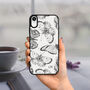 Hand Drawn Butterfly iPhone Case Personalised, thumbnail 1 of 3