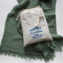 Cotton Muslin Towel Throw, Christmas Gift Personalised, thumbnail 10 of 11