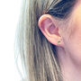9ct Gold Rose Earrings, thumbnail 4 of 10