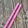 Pink Love Heart Taper Candles, thumbnail 1 of 4