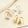 Sterling Silver Dangly Paper Airplane Earrings, thumbnail 2 of 6