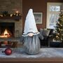 Luxury Grey Faux Fur Nordic Christmas Gonk, thumbnail 2 of 2