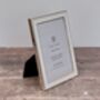 Isaac Jacobs White And Silver Plated Border Photo Frame, thumbnail 1 of 3