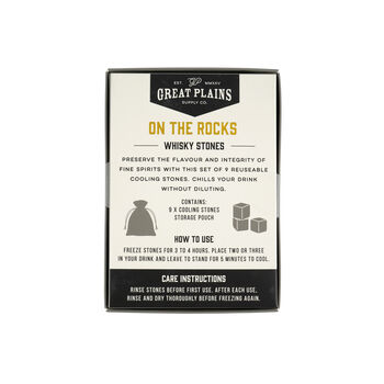 Great Plains Set Of Nine Cooling Stones | Bar Accessory | Fathers Day | Novelty Gift, 6 of 9