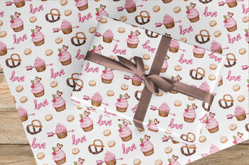 Cake Valentine's Day Wrapping Paper Roll #578, 3 of 3