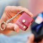 Personalised Leather Eight Photo Mini Book Keyring For Mum With Hot Stamped Initials, Name Or Date, thumbnail 1 of 12