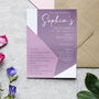 Hen Do Geometric Invitations Printed And Personalised With Envelopes, thumbnail 7 of 8