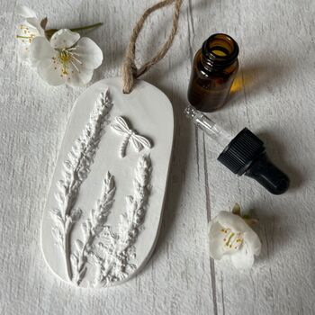 Dragonfly And Reeds Car Air Freshener Botanical Hanging Diffuser, 3 of 4