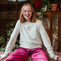 Personalised Embroidered Christmas 'Holly' Sweatshirt, thumbnail 4 of 5