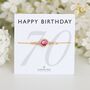 70th Birthday Gift For Her – Birthstone Bracelet, thumbnail 1 of 7