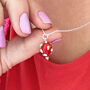 Glass Strawberry Necklace, thumbnail 2 of 7