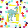 Number One Dinosaur Card And Badge Set, thumbnail 2 of 5