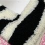 Black And White Retro Tufted Mirror, thumbnail 3 of 6