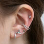 Butterfly Helix Barbell Earring, thumbnail 1 of 6