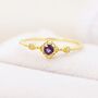 Vintage Inspired Natural Amethyst And Opal Ring, thumbnail 6 of 11