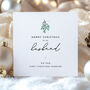 Husband First Married Christmas Card: Mistletoe And Pink Heart Design, thumbnail 3 of 6