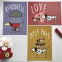 Love And Friendship Postcard Set, thumbnail 2 of 3