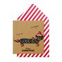 Handmade Christmas Silly Sausage Dachshund Personalised Greeting Card, thumbnail 1 of 5