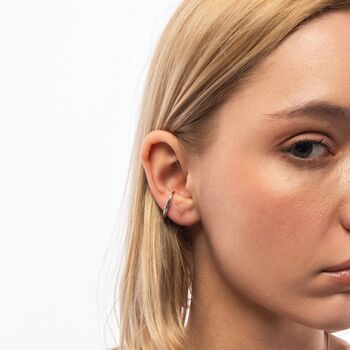 Fine Diamond Sterling Silver Ear Suspension Earrings, 8 of 12