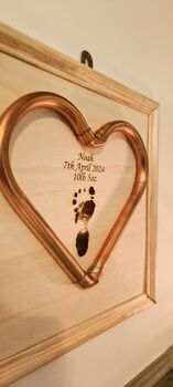 Baby Hand/Foot Print Heart, 4 of 5