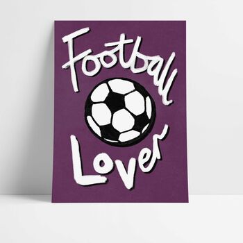 Football Lover Art Print, 9 of 11