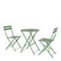 Small Bistro Set In Soft Or Forest Green, thumbnail 2 of 4