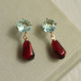Pomegranate Drop Earrings, thumbnail 1 of 8