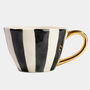 Black Stripe Stoneware Mug, thumbnail 1 of 2