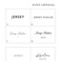 Wedding Table Personalised Guests Place Card Real Metallic Foil, thumbnail 4 of 9