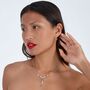 Volcan Stud Drop Earrings, thumbnail 3 of 9