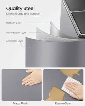 Dual Recycling Bin With Soft Close Lids, 6 of 12