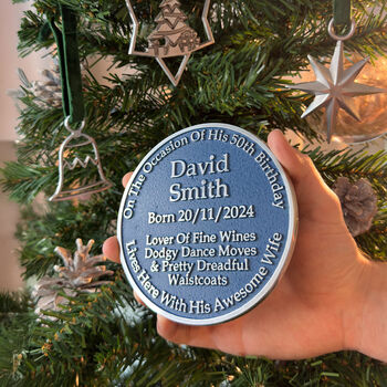 Personalised Polished Metal Heritage Gift Plaque, 2 of 4