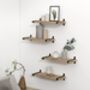 Wooden Wall Mounted Floating Shelves Storage, thumbnail 2 of 10