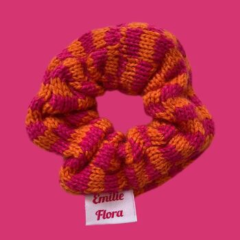 Check Knitted Scrunchie, 10 of 10
