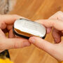 Personalised Secret Message Solid Circle Disc Cufflinks, thumbnail 6 of 11